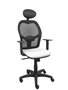 Piqueras y Crespo Chaise de Bureau Alocén Blanc et Noir