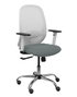 PIQUERAS Y CRESPO Chaise Cilanco Synchro Gris et Blanc avec structure chromée