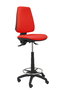 PIQUERAS Y CRESPO Tabouret Elche Asynchrone Tissu Rouge