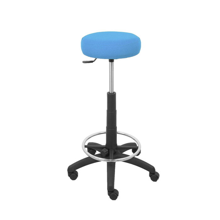 Tabouret Tolosa Pivotant Tissu Non applicable Maille Bleu ciel Structure polyamide noire Sans accoudoirs Sans appui-tête Roulettes en nylon 50 mm Tabouret Tolosa Pivotant Tissu Non applicable Maille Bleu ciel Structure polyamide noire Sans accoudoirs Sans appui-tête Roulettes en nylon 50 mm