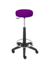 PIQUERAS Y CRESPO Tabouret Tolosa Pivotant Tissu Maille Pourpre
