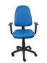 PIQUERAS Y CRESPO Chaise de bureau Aýna bleue avec mécanisme Contact permanent