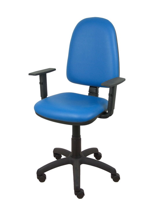 PIQUERAS Y CRESPO Chaise de bureau Aýna bleue avec mécanisme Contact permanent