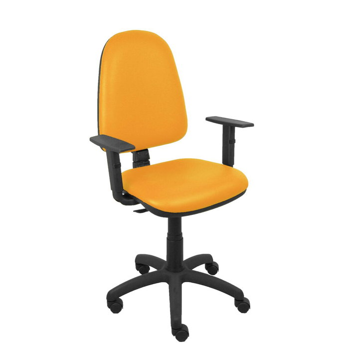 PIQUERAS Y CRESPO Chaise de bureau Aýna, Simili cuir orange