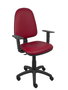 PIQUERAS Y CRESPO Chaise de bureau Aýna, Simili cuir Grenat
