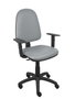 PIQUERAS Y CRESPO Chaise de bureau Aýna grise avec accoudoirs 1D