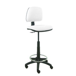 PIQUERAS Y CRESPO Tabouret Isso Contact CPB10RN Blanc Tissu