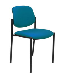 Chaise Styl Fixe/Sans mécanisme Tissu Vert pétrole Non applicable Sans accoudoirs Sans appui-tête Sans roulettes