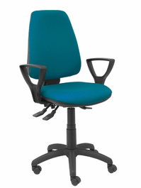 PIQUERAS Y CRESPO Chaise Elche Asynchrone Tissu Vert pétrole