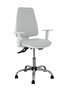 PIQUERAS Y CRESPO Chaise de bureau Elche, tissu gris clair, mécanisme asynchrone