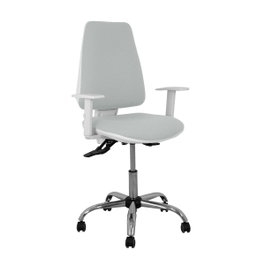 PIQUERAS Y CRESPO Chaise de bureau Elche, tissu gris clair, mécanisme asynchrone