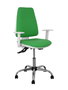 PIQUERAS Y CRESPO Chaise de bureau Elche, Vert, mécanisme asynchrone