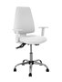 PIQUERAS Y CRESPO Chaise de bureau Elche blanche avec mécanisme asynchrone