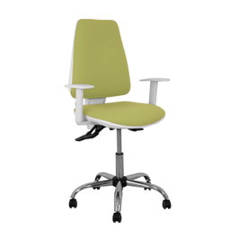 PIQUERAS Y CRESPO Chaise de bureau Elche, tissu vert olive, mécanisme asynchrone