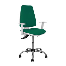 PIQUERAS Y CRESPO Chaise de bureau Elche, Vert bouteille, Mécanisme Asincro