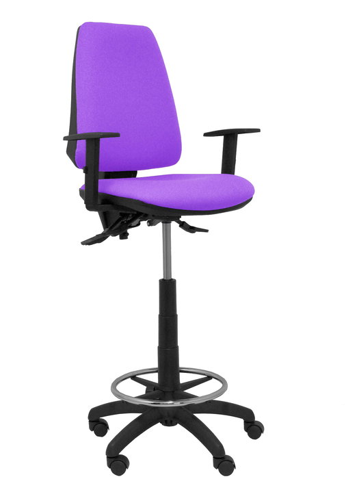 Tabouret Taburete Elche Asynchrone Tissu Violet Structure polyamide noire Accoudoir 1D Sans appui-tête Roulettes en nylon 50 mm Tabouret Taburete Elche Asynchrone Tissu Violet Structure polyamide noire Accoudoir 1D Sans appui-tête Roulettes en nylon 50 mm