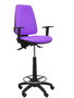 PIQUERAS Y CRESPO Tabouret Elche Asynchrone Tissu Violet