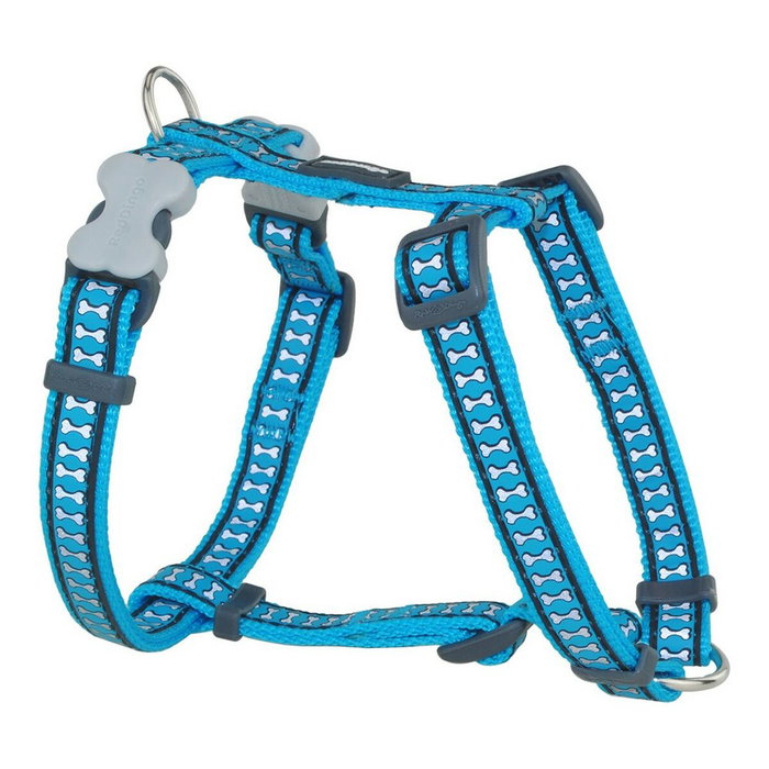 Harnais pour Chien Red Dingo Os Réfléchissant 25-39 cm Turquoise Harnais pour Chien Red Dingo Os Réfléchissant 25-39 cm Turquoise