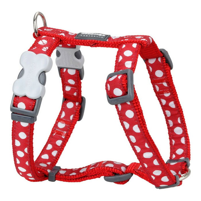 Harnais pour Chien Red Dingo Style Rouge Pois 30-48 cm Harnais pour Chien Red Dingo Style Rouge Pois 30-48 cm