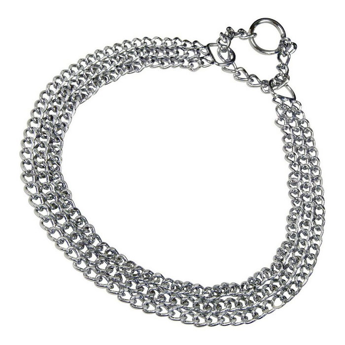 Collier pour Chien Hs Sprenger Argenté 2 mm Triple Maillons (55 cm) Collier pour Chien Hs Sprenger Argenté 2 mm Triple Maillons (55 cm)