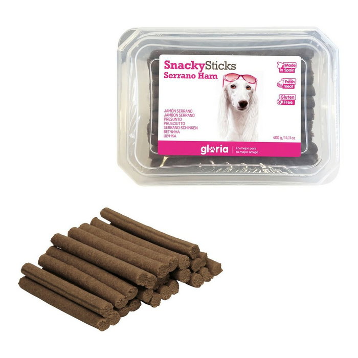Snack pour chiens Gloria Snackys Sticks Jambon Bars Snack pour chiens Gloria Snackys Sticks Jambon Bars