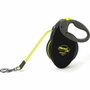 Flexi Laisse enrouleur Neon Giant Noir et jaune, 8 m