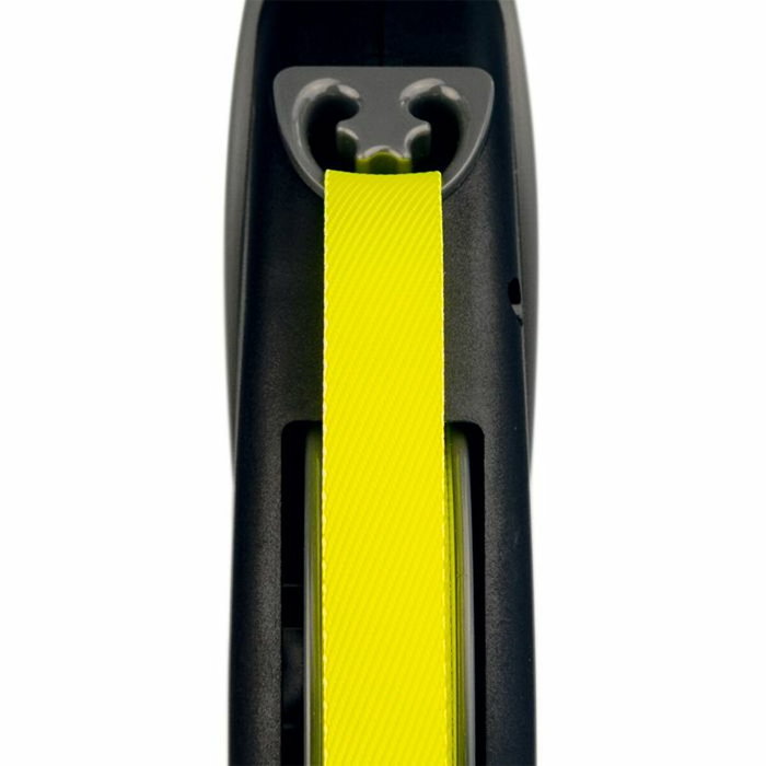 Flexi Laisse enrouleur Neon Giant Noir et jaune, 8 m