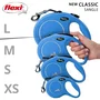 Flexi Laisse New Classic L Tape 8 m pour chien jusqu'à 50 kg avec LED Lighting System, bleu, Réf. CL30T8-251-BL-20