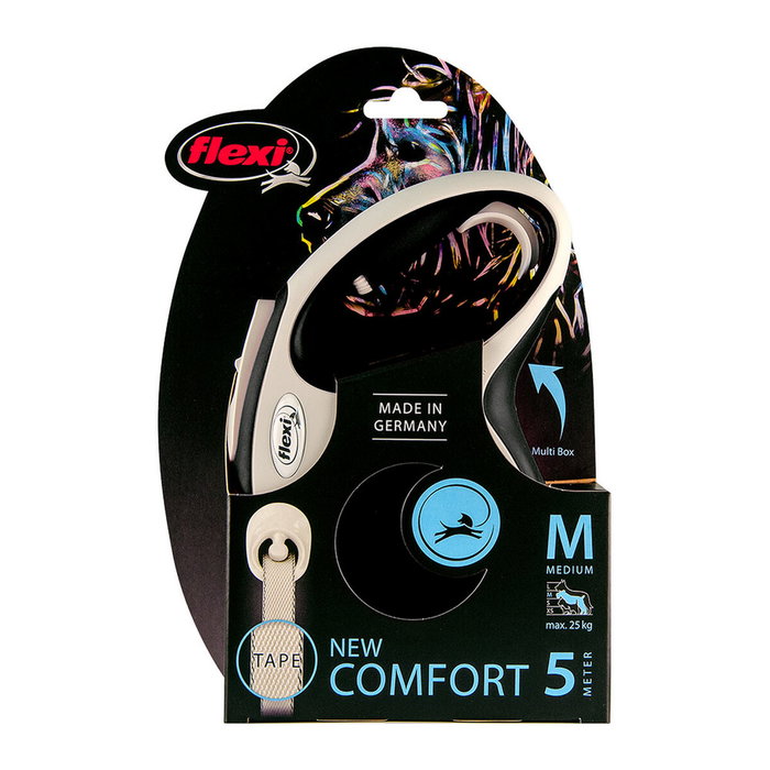 Kerbl Laisse-sangle Flexi NewConfort 5m Noir Taille M