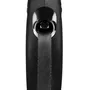 Flexi Laisse Sangle Retractable 5 mètres CL10T5-251-S-20 Noir pour Chien jusqu'à 15 kg avec Système Freinage et LED