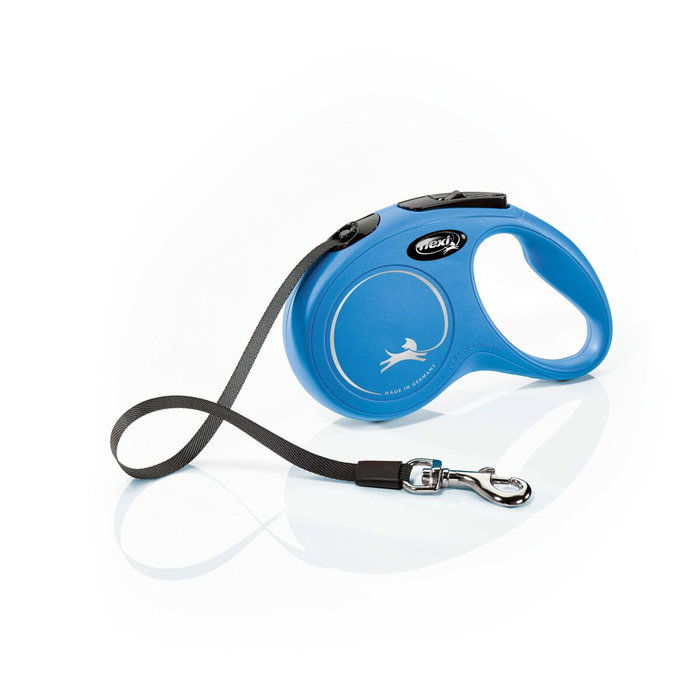 Flexi Laisse pour Chien NEW CLASSIC 5m Bleu Taille S