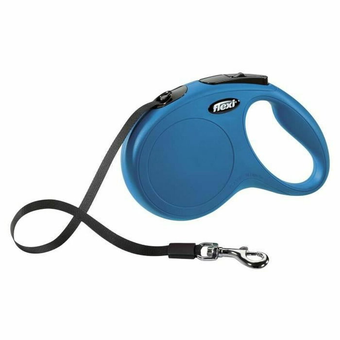 Flexi Laisse enrouleur New Classic - 5m - Bleu - Taille M