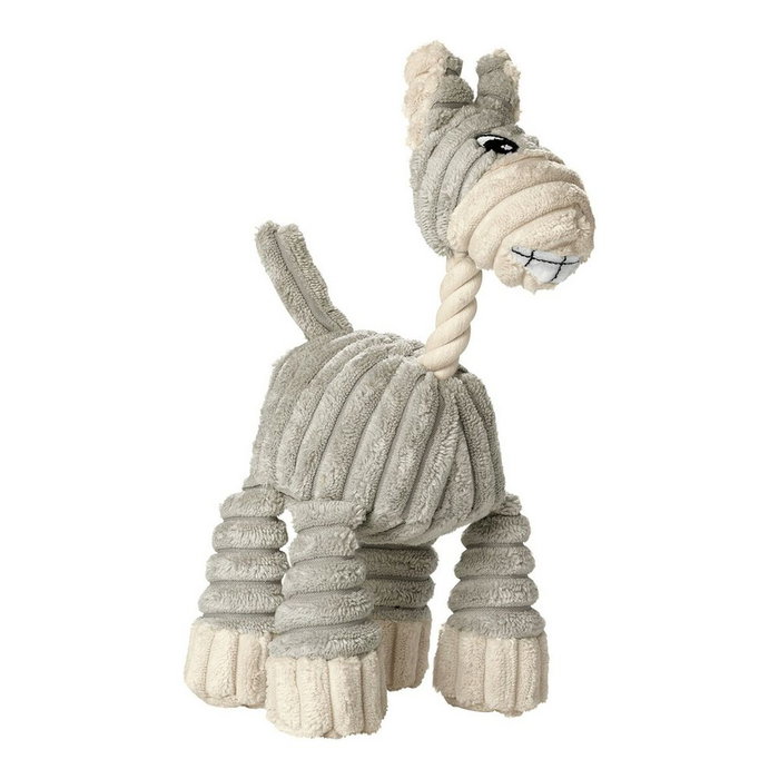 Jouet pour chien en peluche Hunter Huggly Zoo Gris Coton Âne Jouet pour chien en peluche Hunter Huggly Zoo Gris Coton Âne