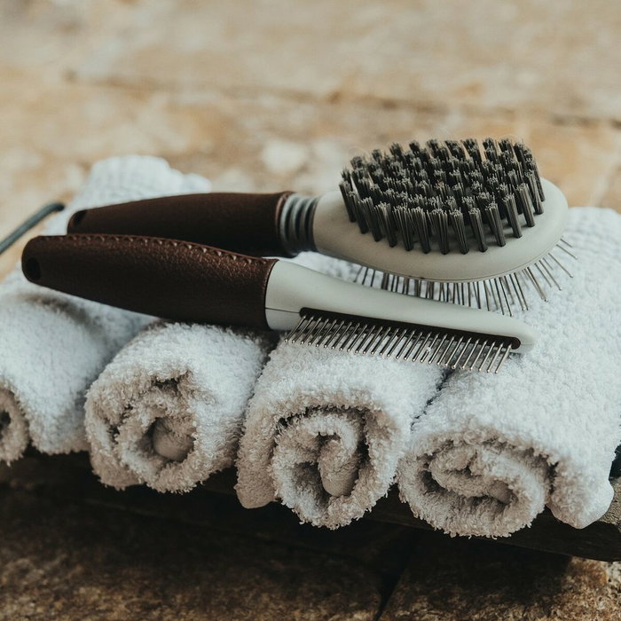 Brosse à Cheveux Hunter Marron Plastique 11 Râteau Plaque Tournante