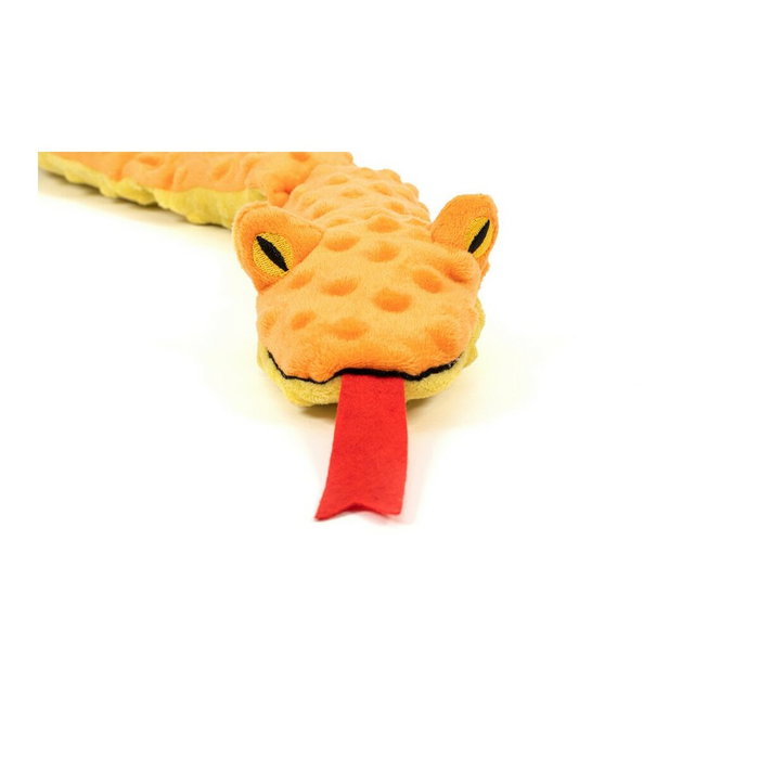 Jouet pour chien en peluche Gloria Dogmonsters Orange 100 % polyester Serpent 65 x 5 x 6 cm