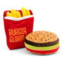 Jouet pour chien en peluche Gloria Hamburdog Hamburgers