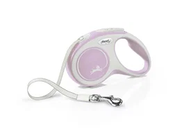 Flexi New Comfort Laisse rétractable avec sangle 5 m Rose Taille S