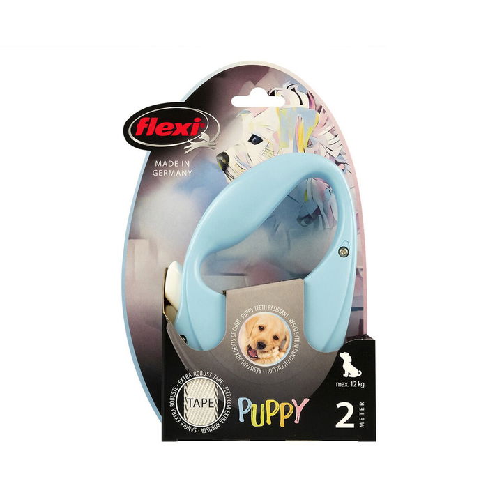 Laisse pour Chien Flexi Puppy 2 m Bleu Laisse pour Chien Flexi Puppy 2 m Bleu