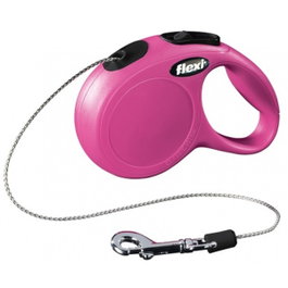 Flexi New Classic Rose avec Corde de 3m Taille XS