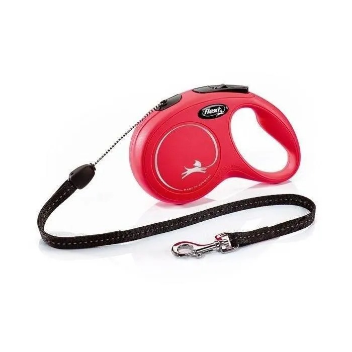 Flexi Laisse pour chien CL10C8-251-R-20 New Classic S Cord 8 m rouge - Sangle réflectrice, jusqu'à 12 kg Flexi Laisse pour chien CL10C8-251-R-20 New Classic S Cord 8 m rouge - Sangle réflectrice, jusqu'à 12 kg