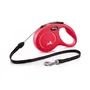 Flexi Laisse pour chien CL10C8-251-R-20 New Classic S Cord 8 m rouge - Sangle réflectrice, jusqu'à 12 kg