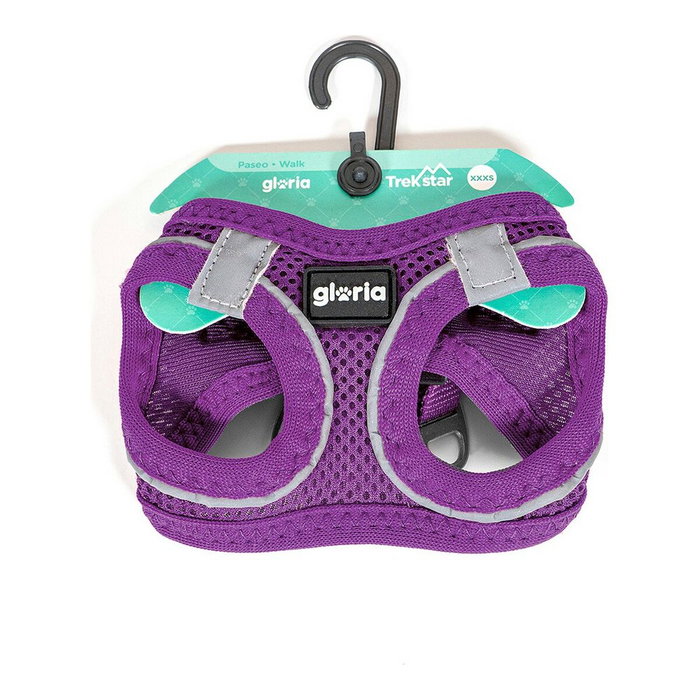 Harnais pour Chien Gloria Air Mesh Trek Star Réglable Violet Taille XXXS (18-20 cm) Harnais pour Chien Gloria Air Mesh Trek Star Réglable Violet Taille XXXS (18-20 cm)