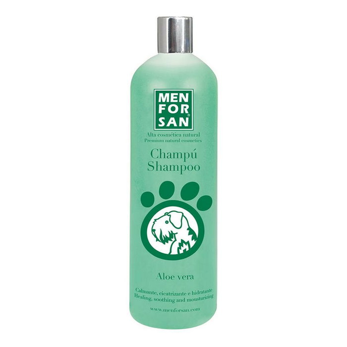 Shampoing pour animaux de compagnie Menforsan Chien Aloe Vera 1 L Shampoing pour animaux de compagnie Menforsan Chien Aloe Vera 1 L