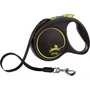 Flexi Laisse sangle Black Design M 5m Noir/Argent