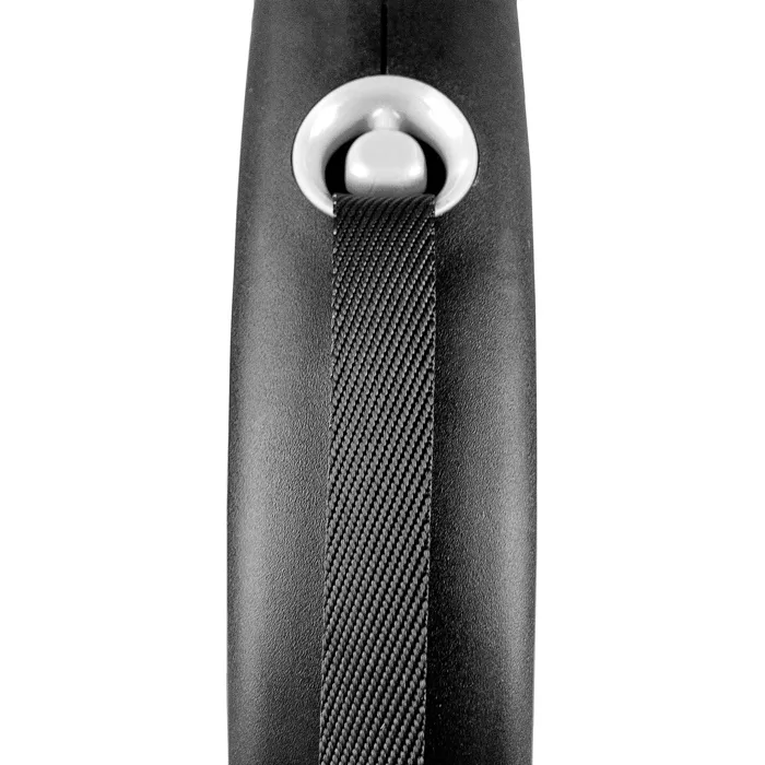 Flexi Laisse sangle Black Design M 5m Noir/Argent Flexi Laisse sangle Black Design M 5m Noir/Argent