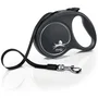 Flexi Laisse sangle Black Design L - 5 m - noir argent