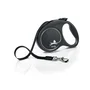 Flexi Laisse sangle Black Design L - 5 m - noir argent