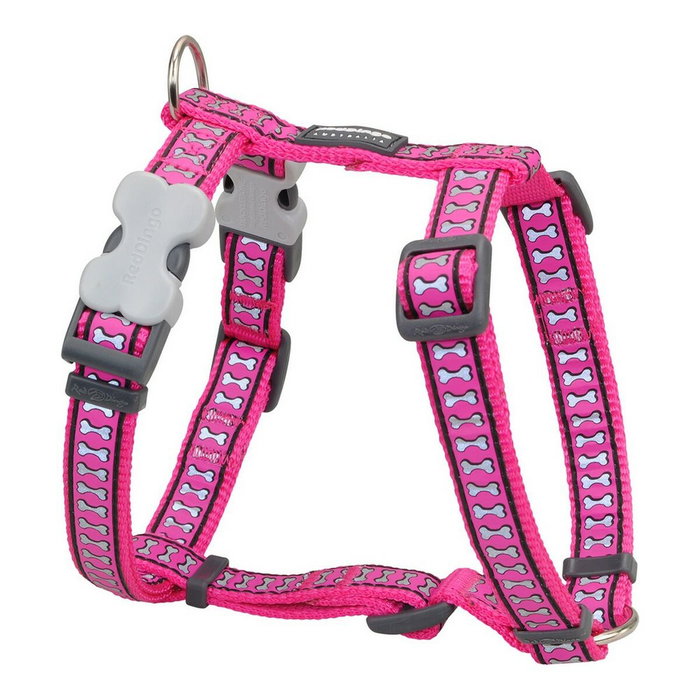 Harnais pour Chien Red Dingo Os Réfléchissant 25-39 cm Fuchsia Harnais pour Chien Red Dingo Os Réfléchissant 25-39 cm Fuchsia