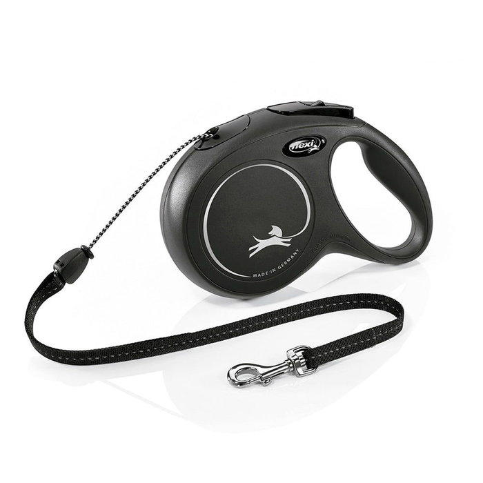 Flexi Laisse New Classic Cord 8 m Noir Taille M