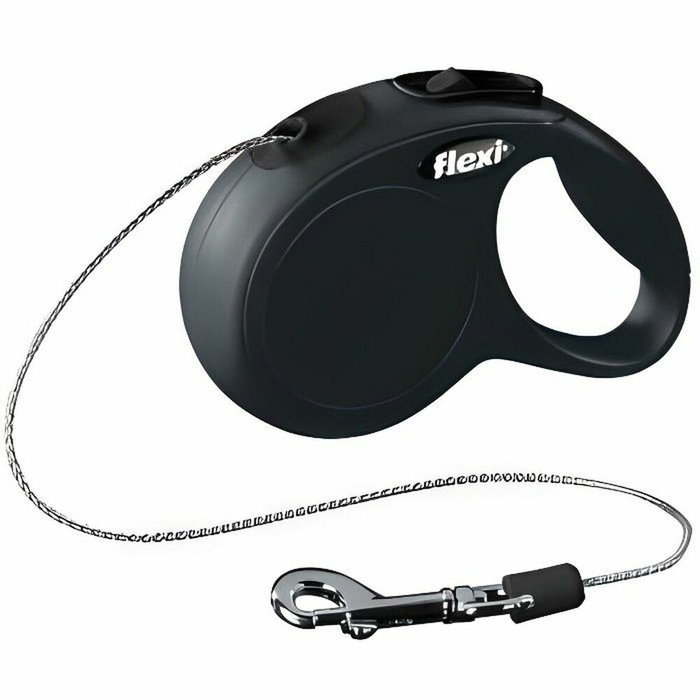 Flexi Laisse New Classic Cord 8 m Noir Taille M